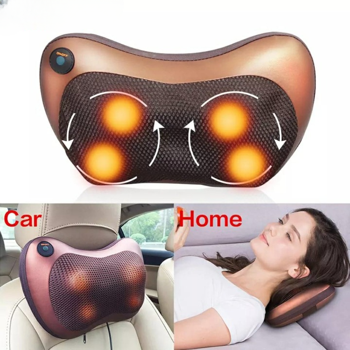 Car And Home Massage Pillow Electric Massager For Neck, Back, Shoulder